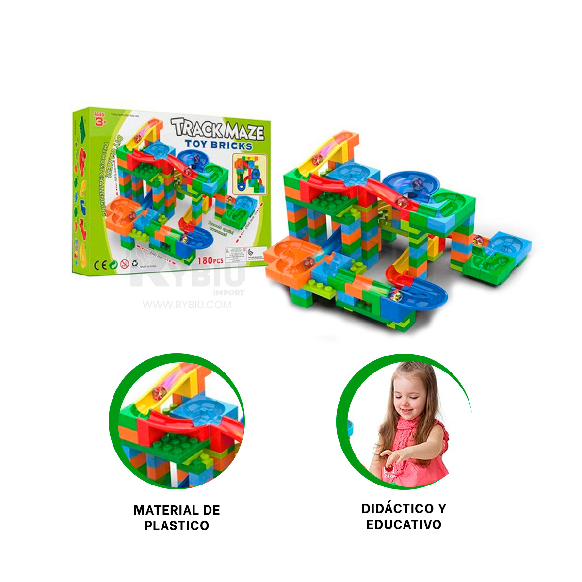 CIRCUITO FACIL DE MONTAR Y DESMONTAR CHICO Y+GIFT STICKERS - 2