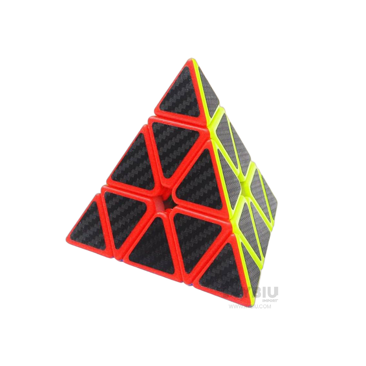 RUBIK CUBO EN NEGRO BORDE MULTICOLOR Y+ENVOLTORIO DE REGALO - 2