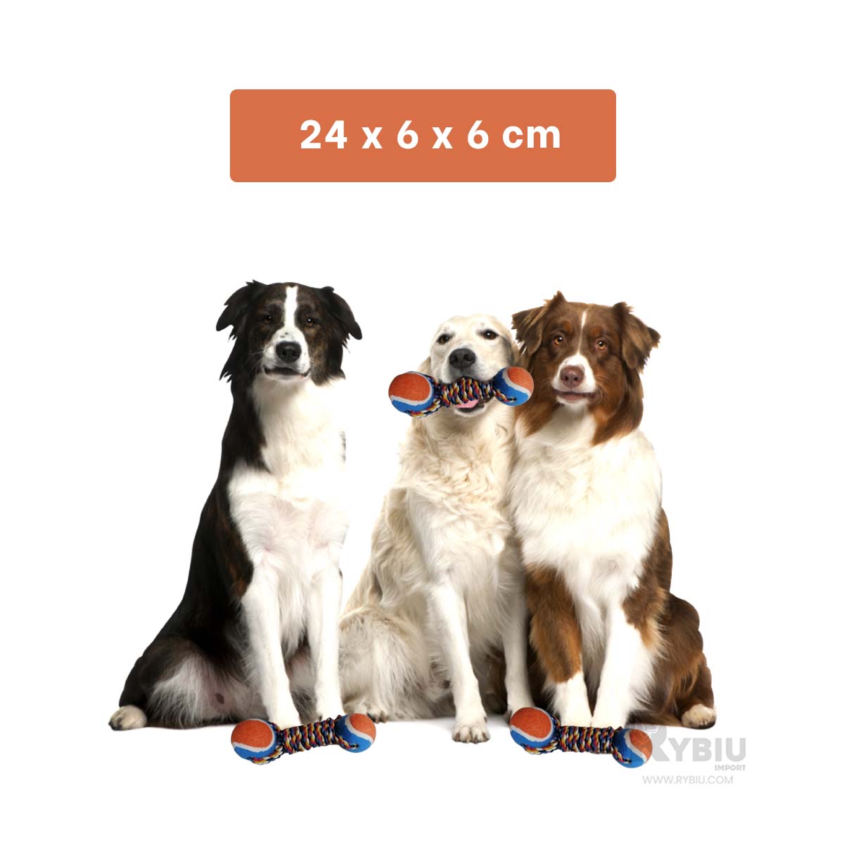PELOTA AFELPADO MASCOTA RYBIU NARANJA + MINIAGENDA - 5