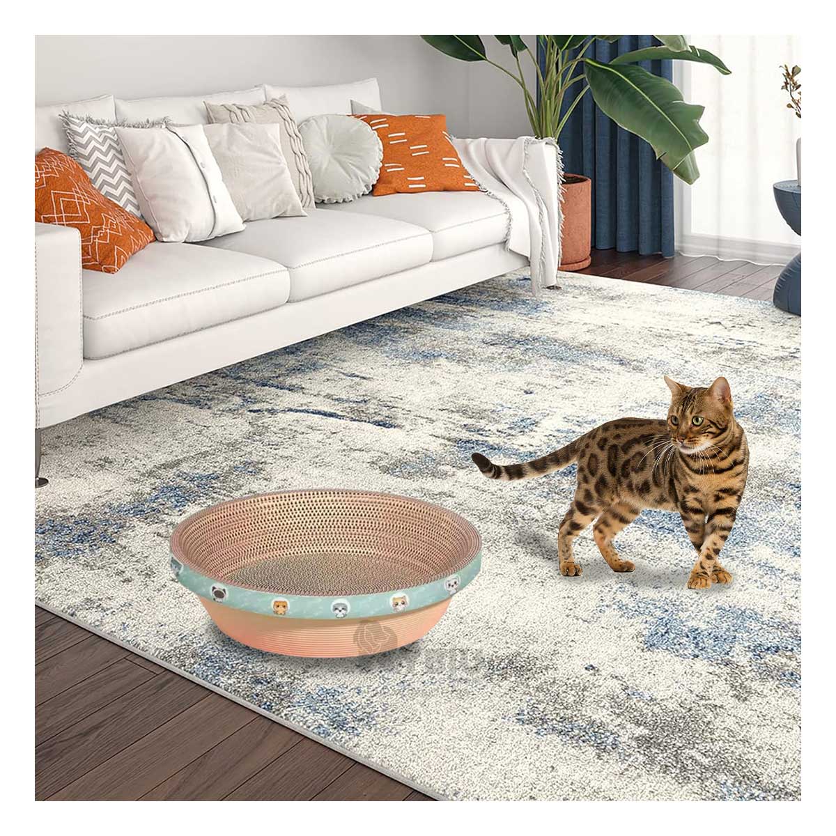 DESGARRADOR MASCOTAS RYBIU GRANDES MARRON + GIFT MINIAGENDA - 1