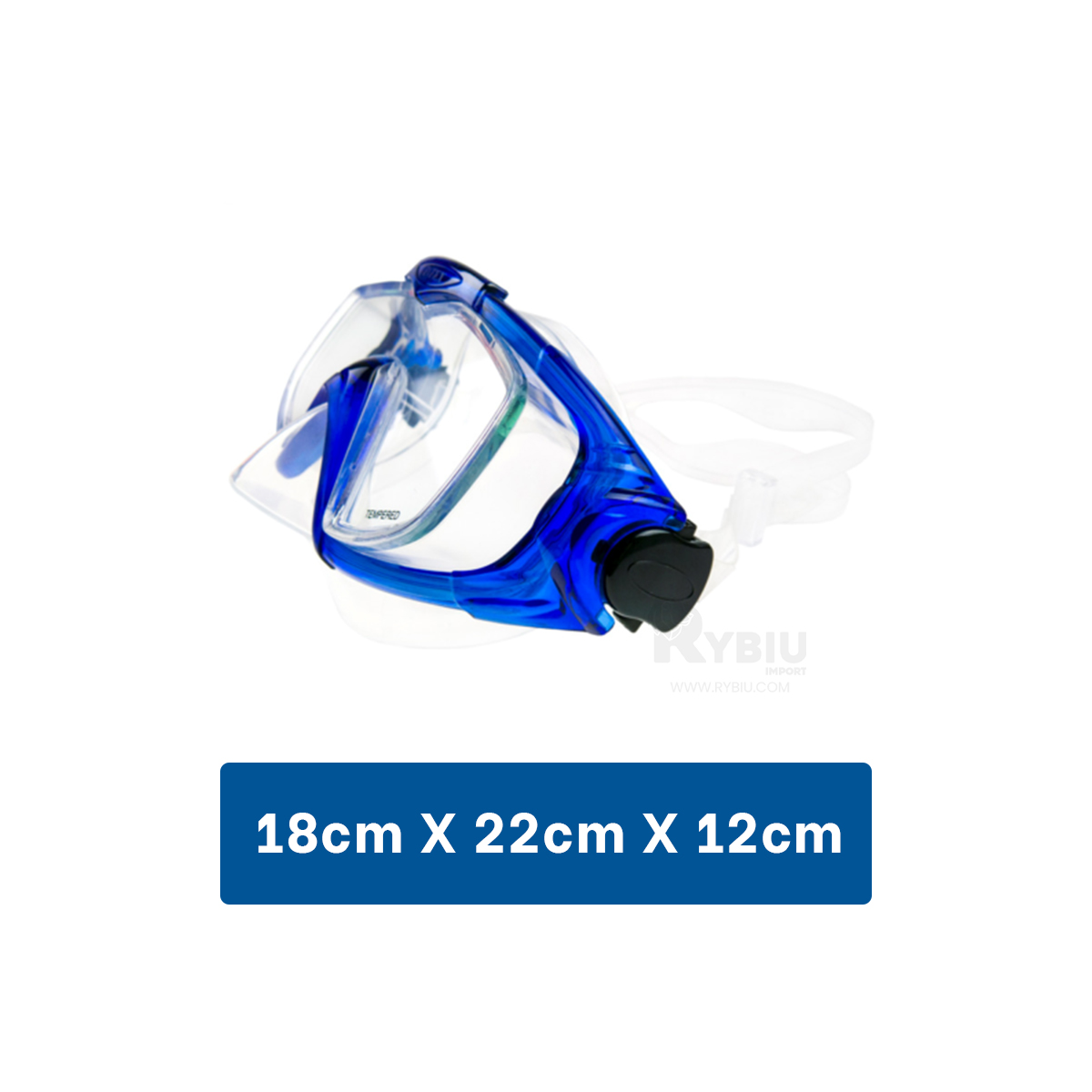 KIT NATACIÓN RYBIU 55962 LIGERO ACTIVIDAD ACUATICA AZUL + GIFT STICKERS - 2