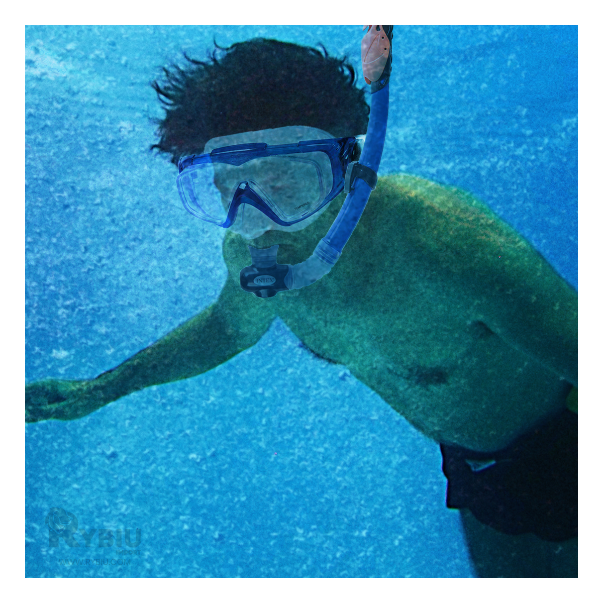 KIT COMPLETO BUCEO RYBIU 55962 RECREATIVO AZUL + GIFT MINIAGENDA - 2