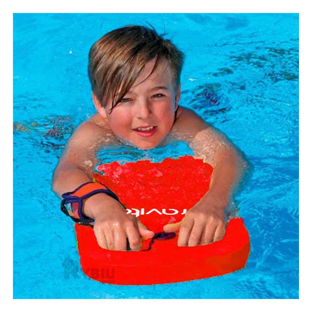 JUEGO DE PISCINA RYBIU ST-23 ROJO FLOTADOR DURADERO FLOTAR + GIFT STICKERS - 3