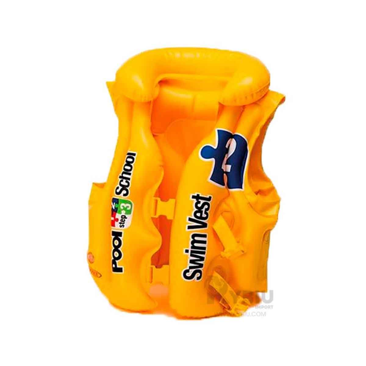 CHALECO RYBIU 58660EU VINILO AMARILLO LLAMATIVO PISCINA + PAPEL REGALO - 3