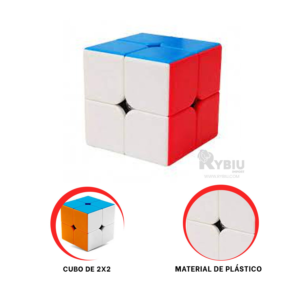 RUBIK MAGICO RESISTENTE EN MULTICOLOR Y+REGALO STICKERS - 2