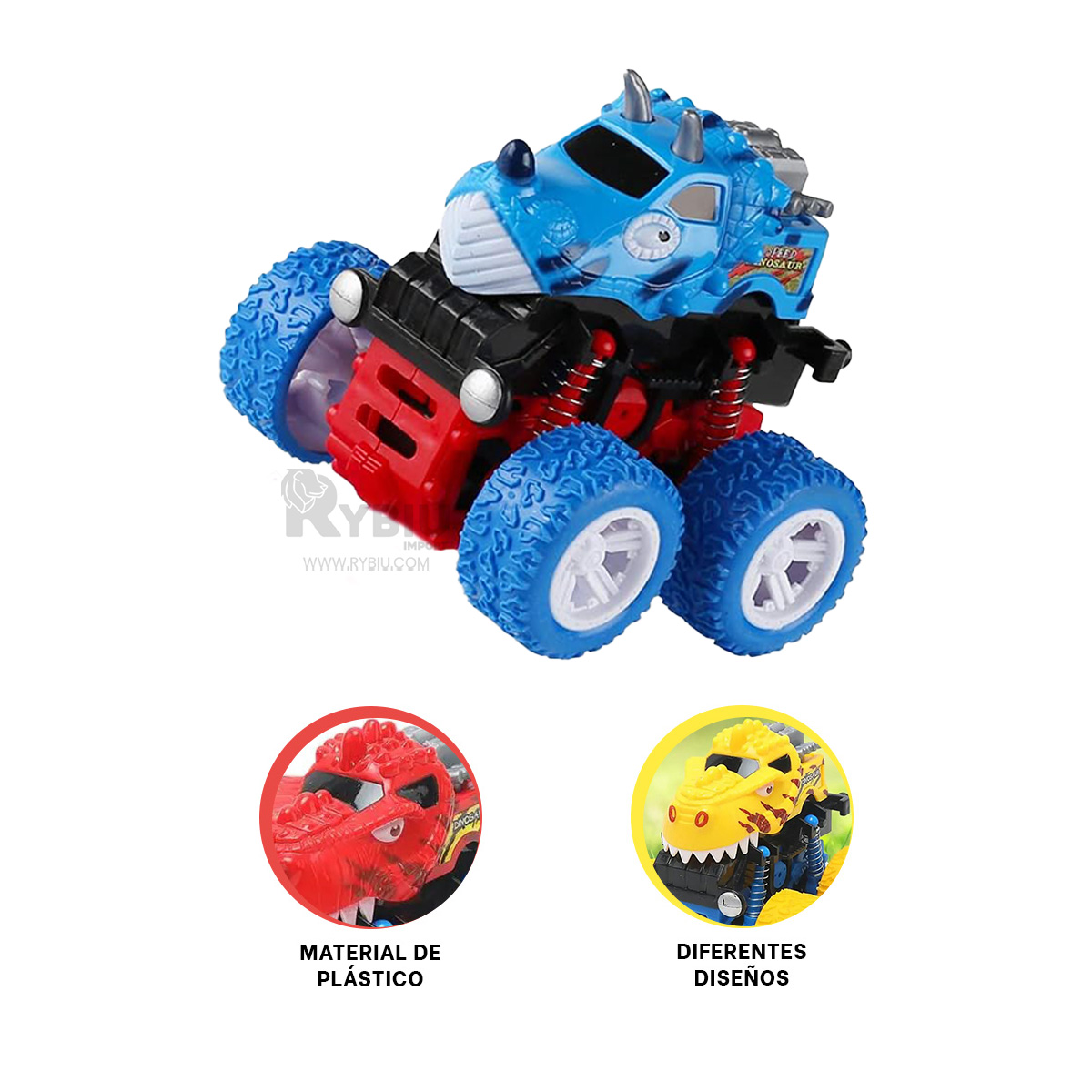 SET DE CARRO STUNT PARA NIÑOS Y+REGALO LIGAS PARA PEINAR - 1