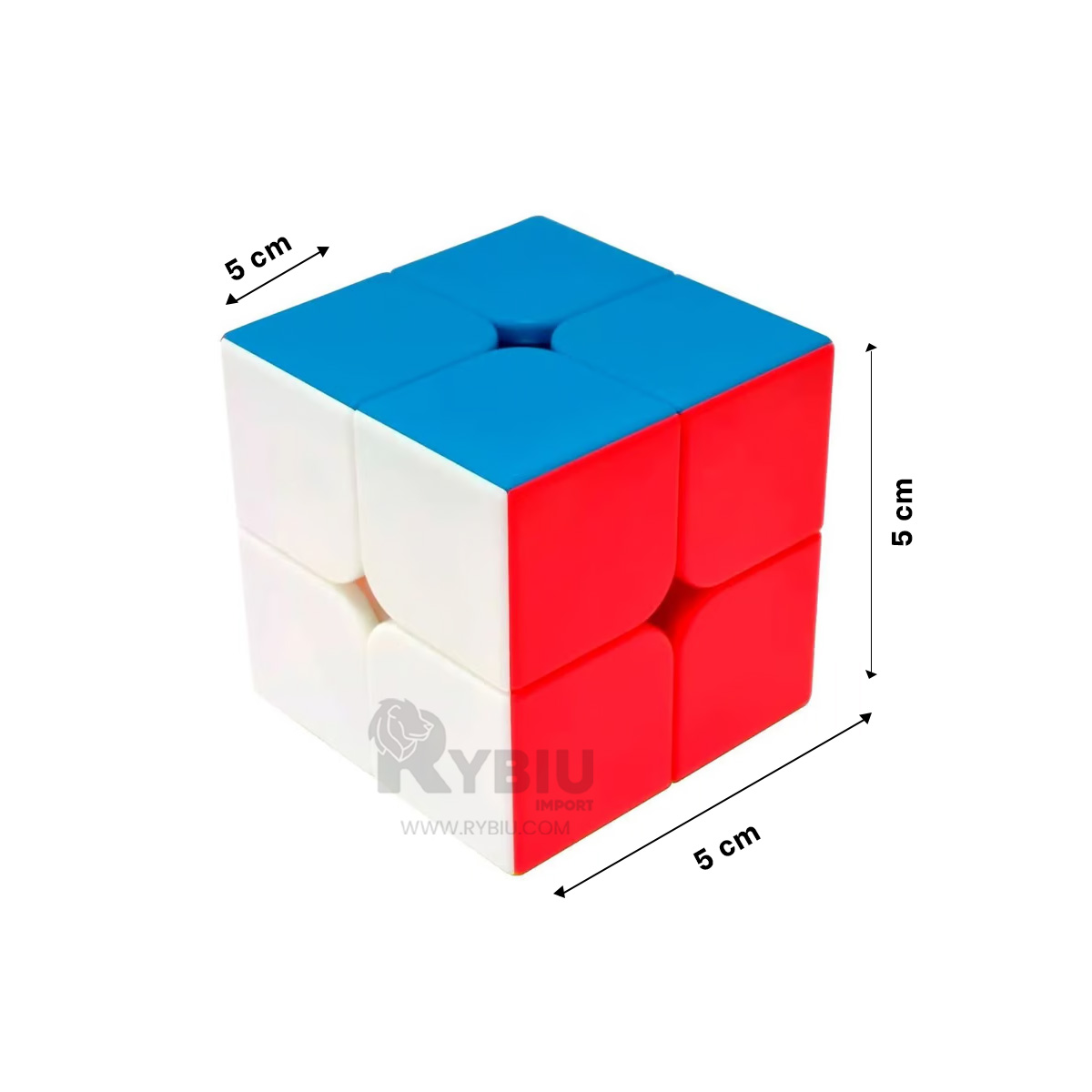 RUBIK CUBO CUADRADO EN MULTICOLOR Y+ENVOLTORIO DE REGALO - 5