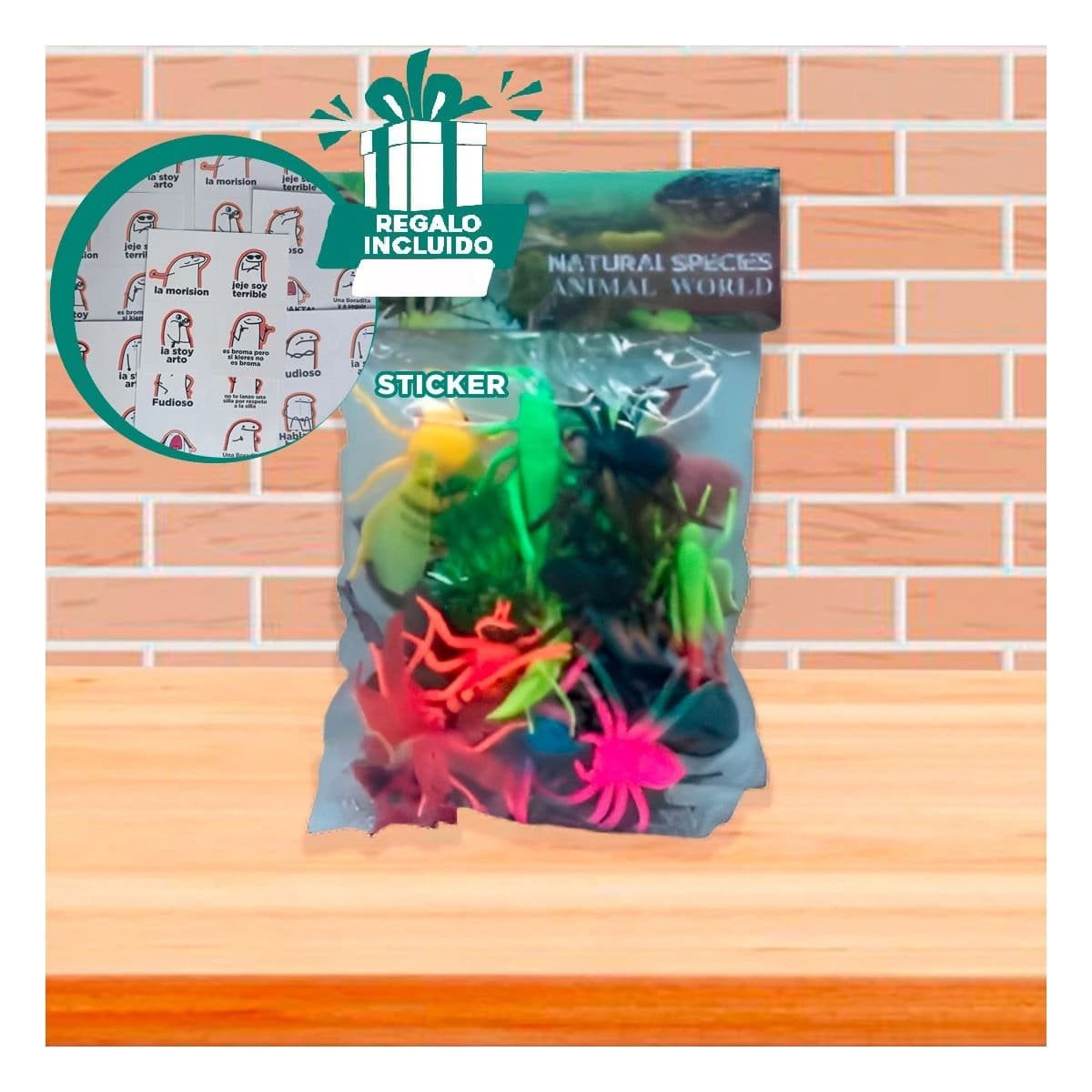 JUEGOS DE INSECTOS MULTICOLOR PARA RECREACION FAMILIAR YREGALO STICKER - 1