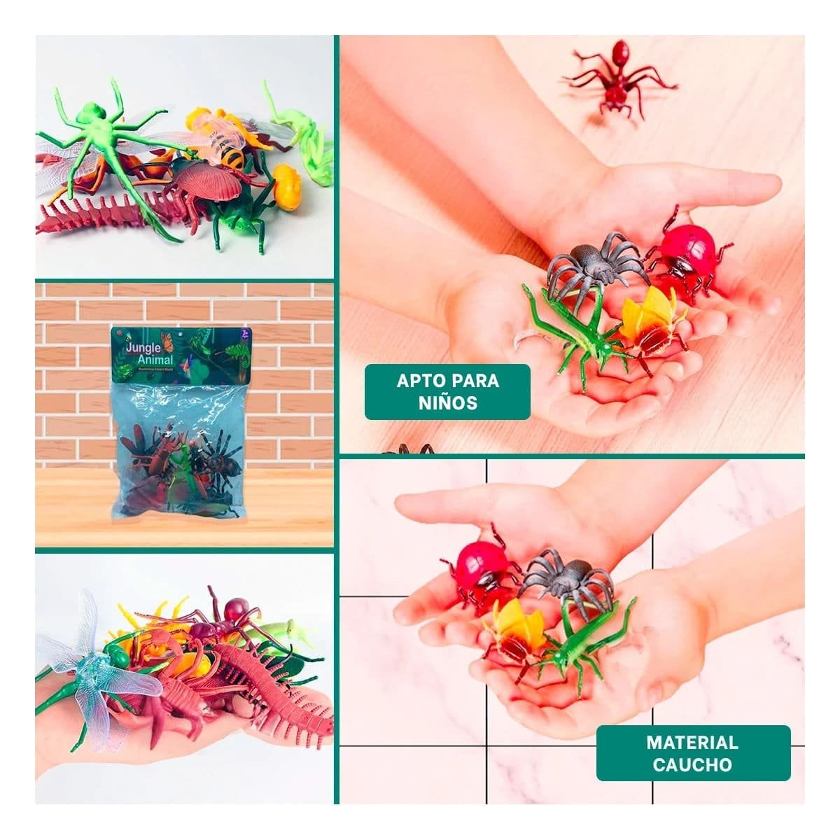 KITS DE INSECTOS COLORIDOS PARA RECREACION EN CASA YSTICKY - 1