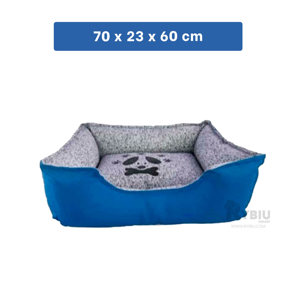 COLCHON PERROS MA31027 TALLA L AZUL RYBIU + REGALO AGENDITA - 5