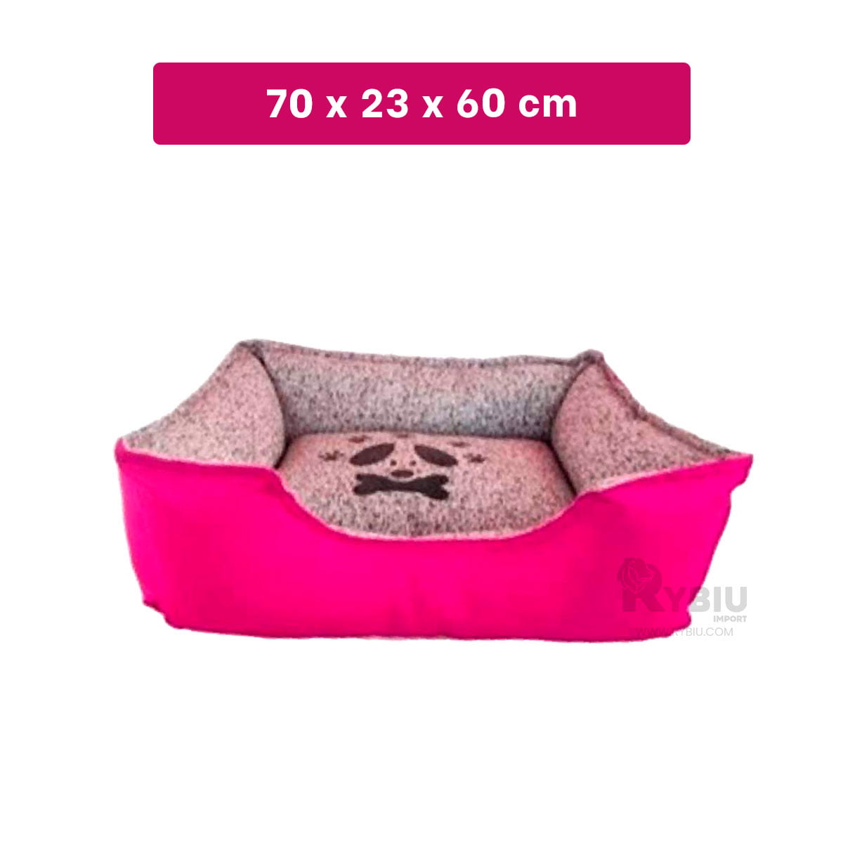 COLCHON PERROS MA31028 BASE LONA L FUCSIA RYBIU + REGALO STICKERS - 5