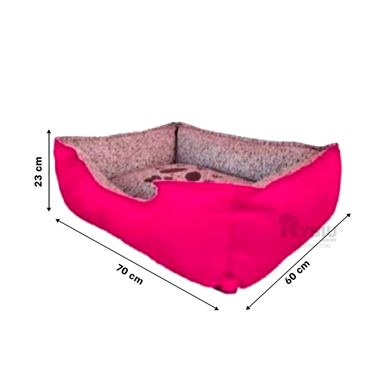 COLCHON PERROS MA31028 FUNCIONAL MASCOTA FUCSIA RYBIU + GIFT STICKERS - 5