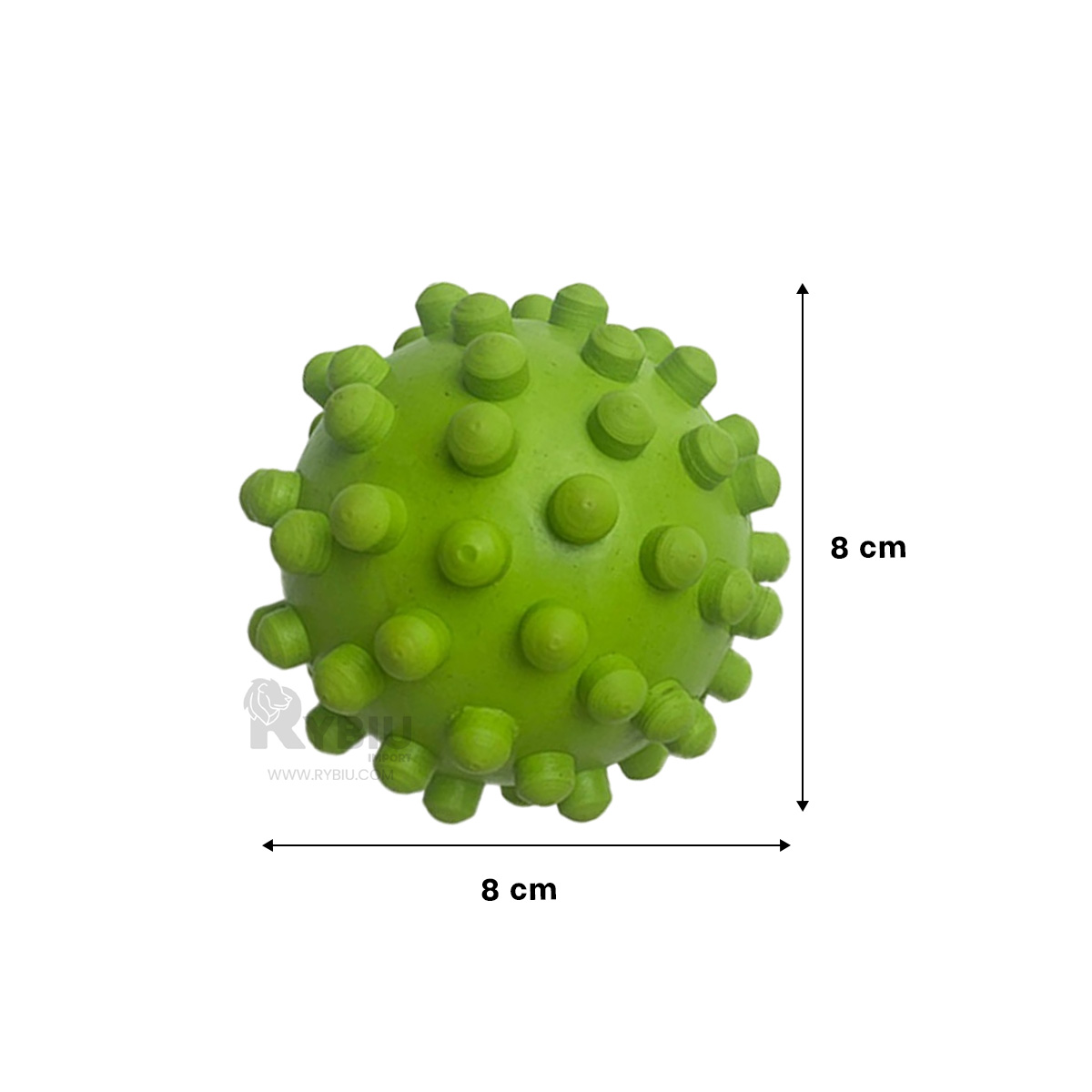 PELOTA PERROS RYBIU SUAVE MORDER VERDE + REGALO AGENDITA - 5
