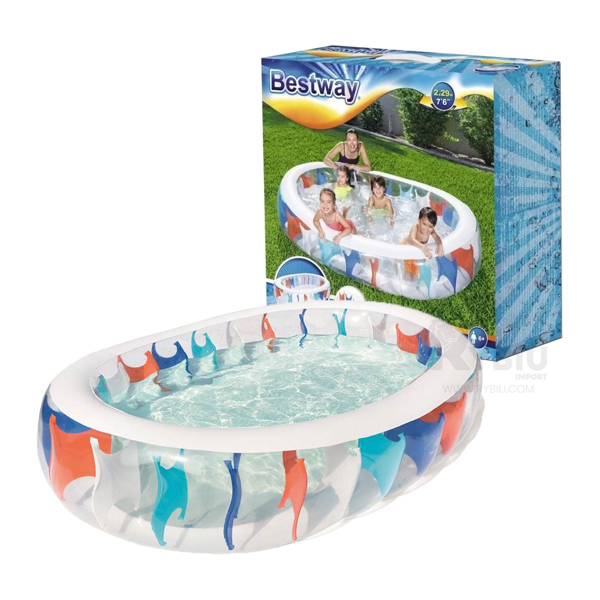 ALBERCA INFLABLE PARA ENTRETENIMIENTO Y+ENVOLTORIO DE REGALO - 2
