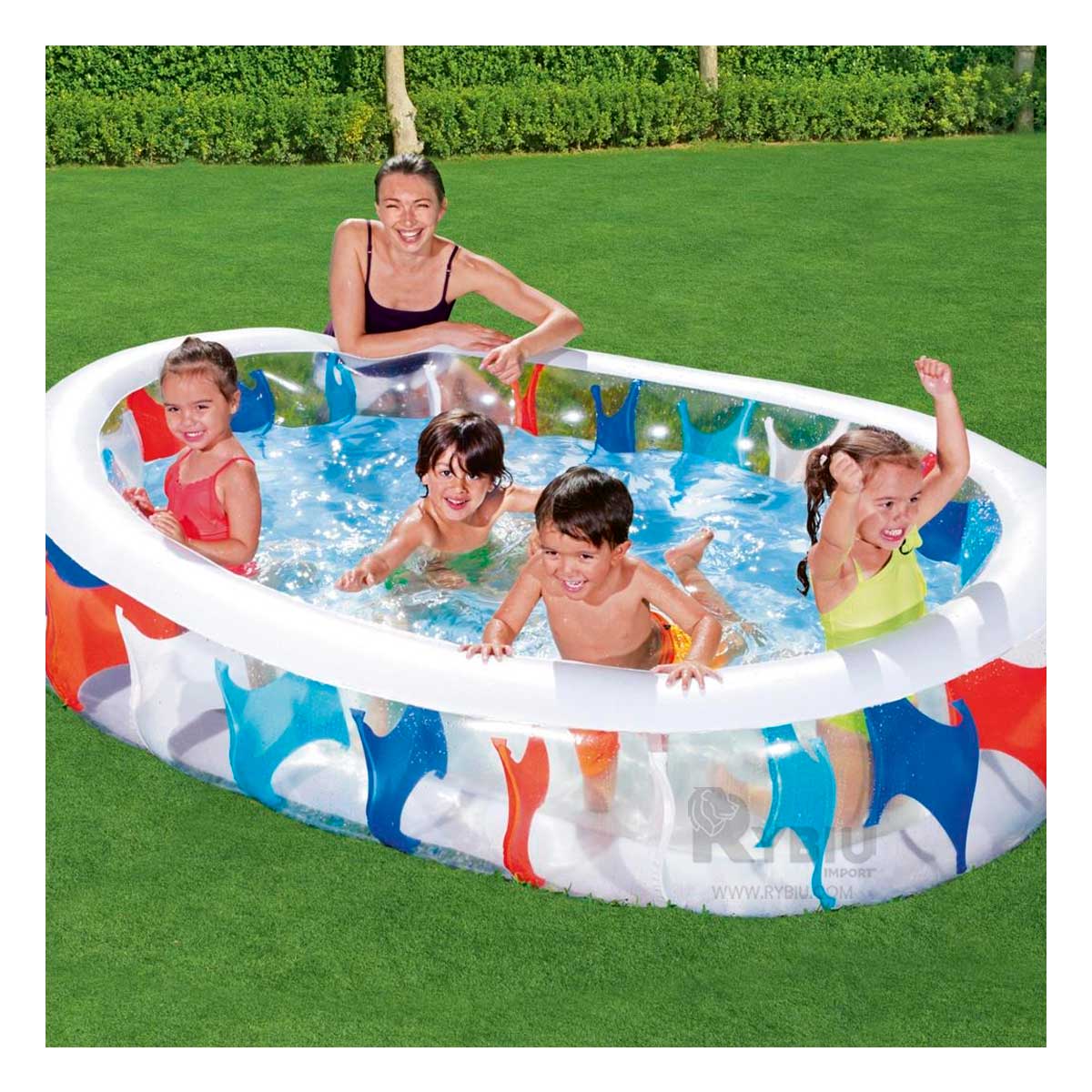 ALBERCA INFLABLE PARA ENTRETENIMIENTO Y+ENVOLTORIO DE REGALO - 4