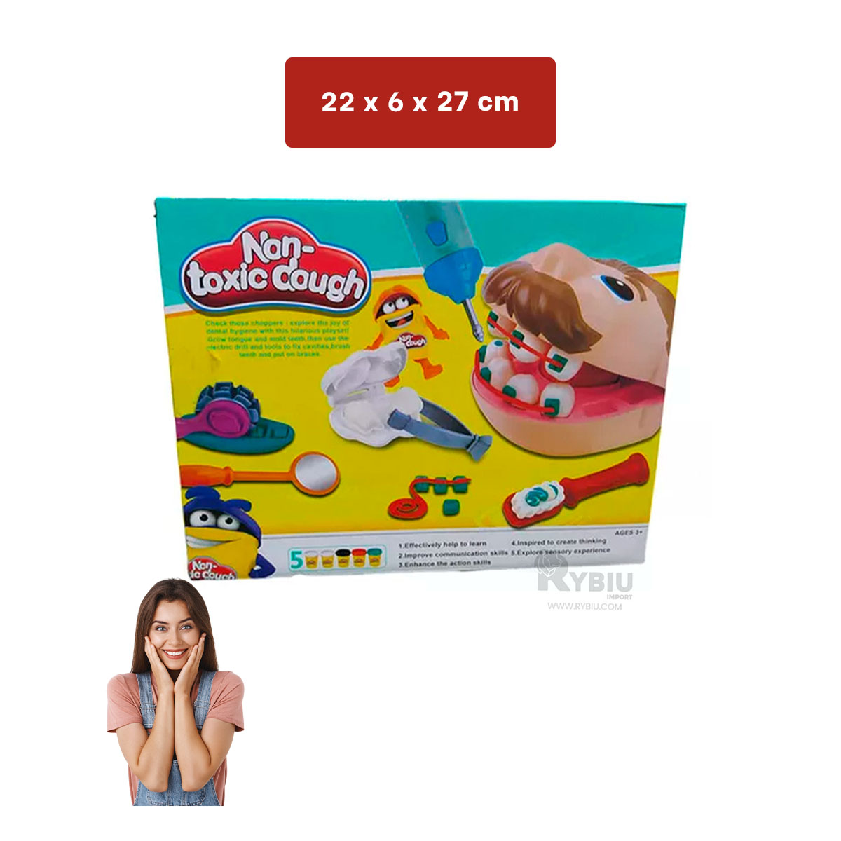 DENTISTA JUGUETE RESISTENTE MULTICOLOR Y+GIFT STICKERS - 5
