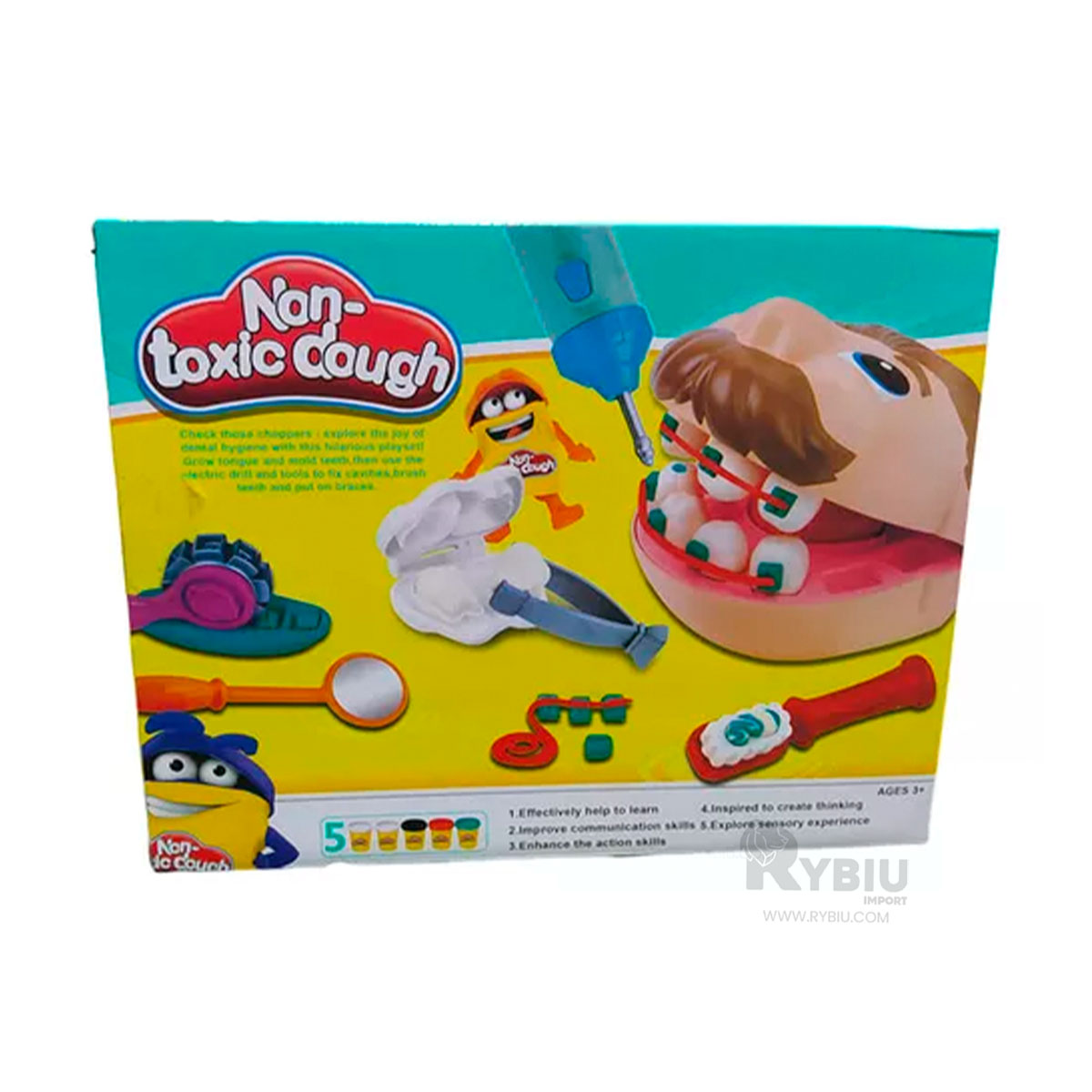 DENTISTA MASAS EN PLASTILINA MULTICOLOR Y+REGALO STICKERS - 1