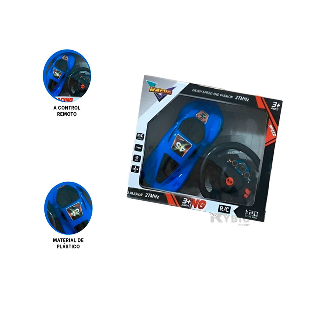 CARRO INTERACTIVO PARA DIVERSION AZUL Y+BANDERITAS ADHESIVAS - 4