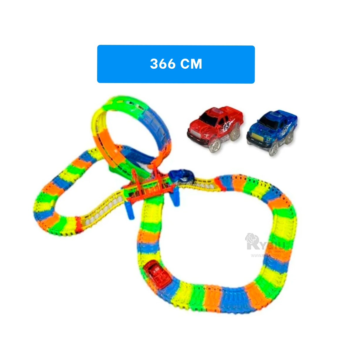 PISTA CON LUCES LED EN MULTICOLOR Y+PAPEL DE REGALO - 5