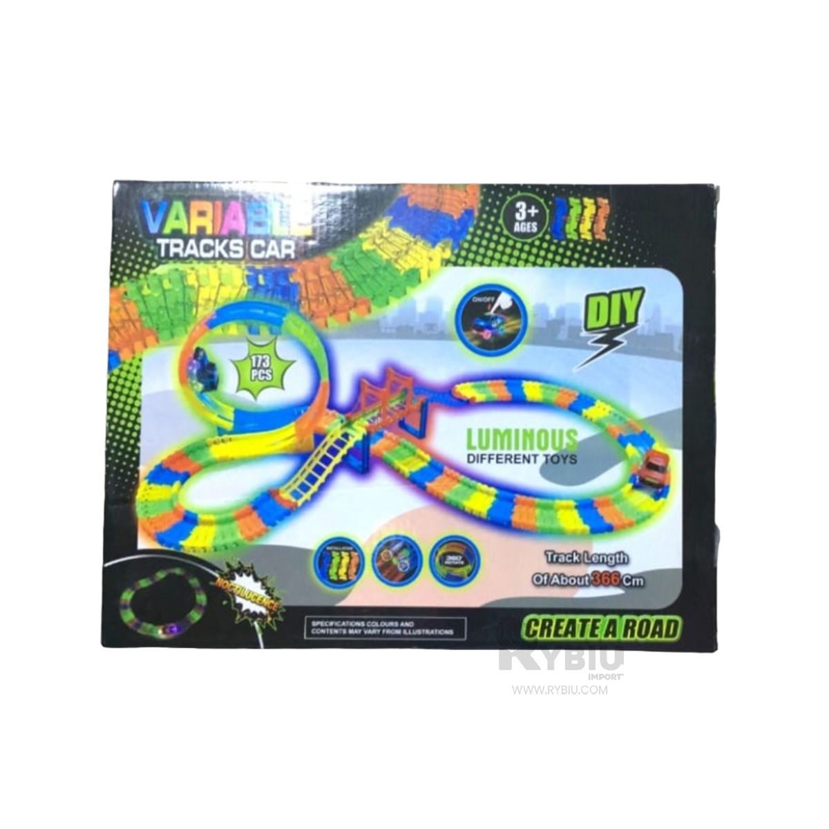 CARRETERA DE AUTO Y MINI CARRO MULTICOLOR Y+GIFT MINIAGENDA - 2
