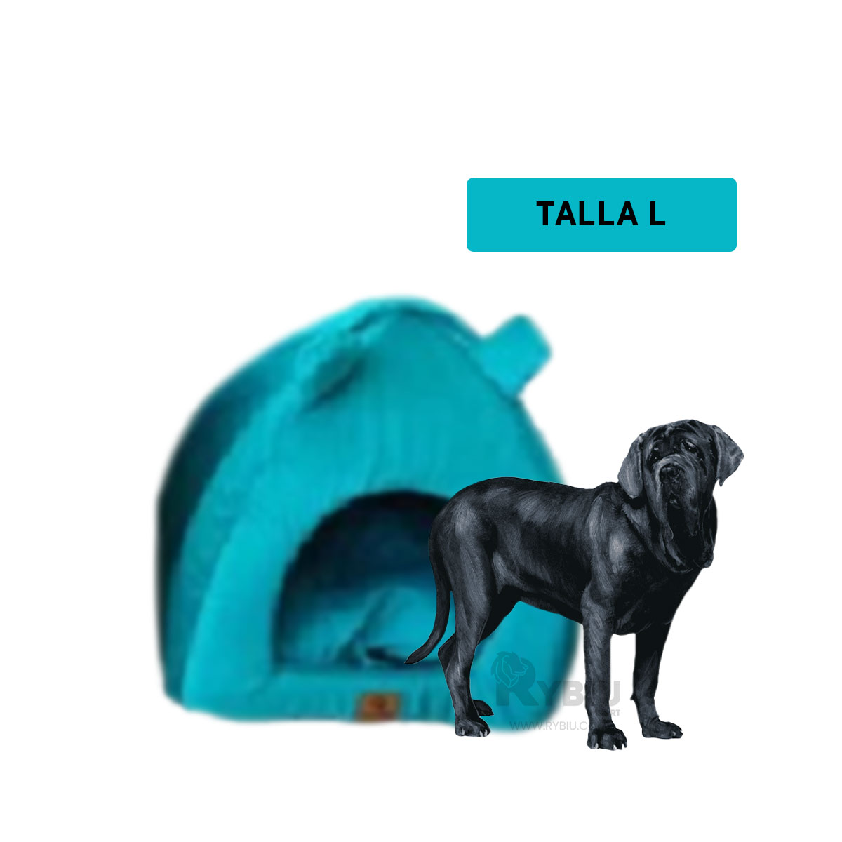 COLCHÓN MASCOTAS RYBIU AZUL REY TALLA L + REGALO STICKERS - 5