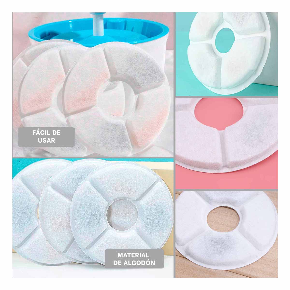 KIT DE CAMBIO DE FILTROS PARA FUENTE BLANCO Y+GIFT STICKERS - 2