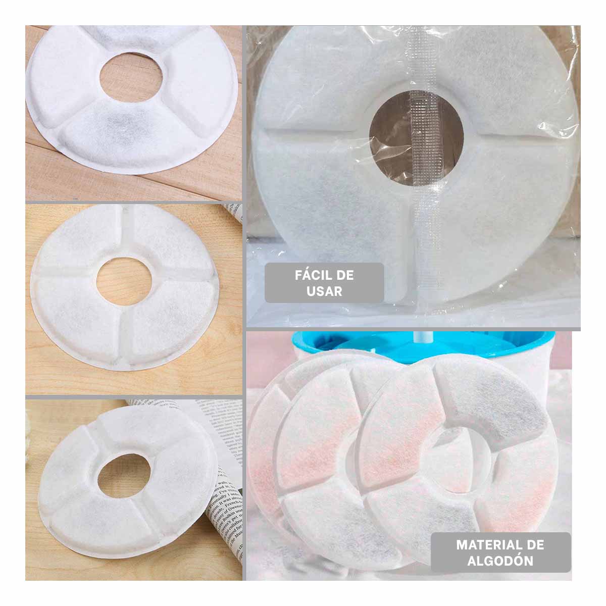 KIT DE CAMBIO DE FILTROS PARA FUENTE BLANCO Y+GIFT STICKERS - 3