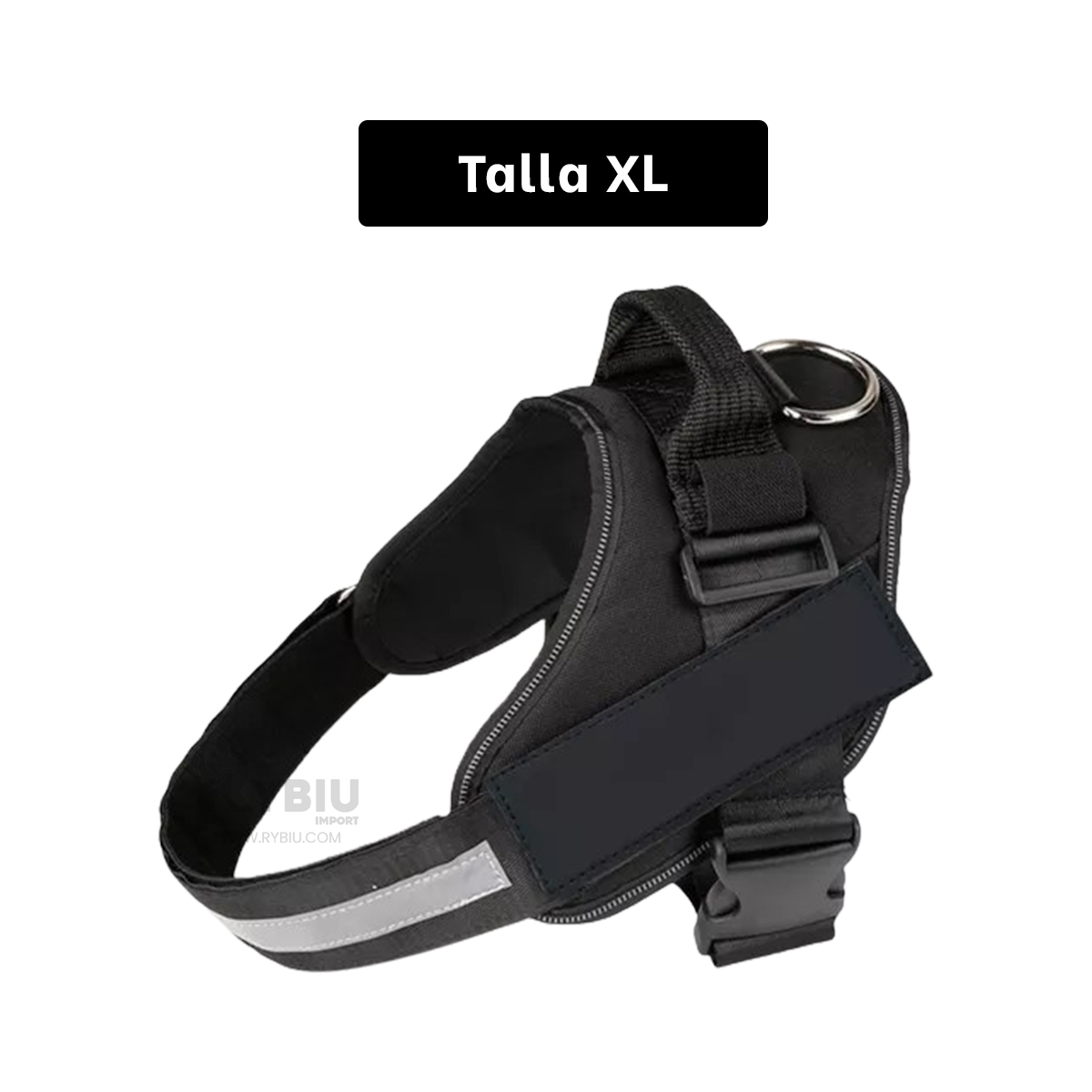 CORREA PERROS MA30980 RYBIU ASA TALLA XL EN NEGRO + ENVOLTORIO REGALO - 5