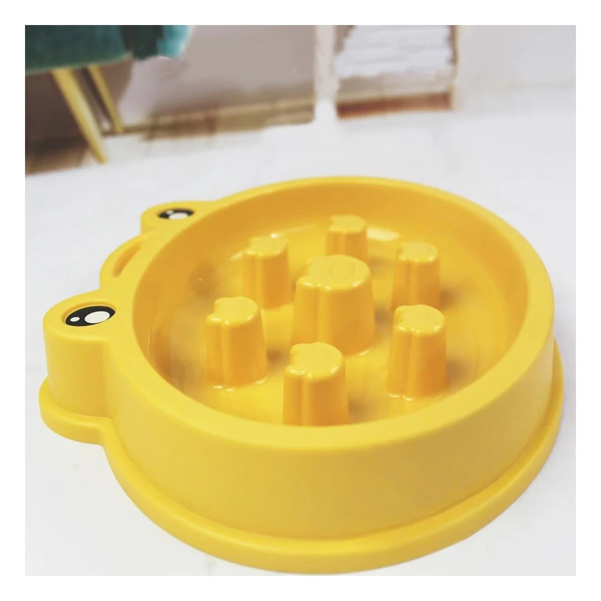 TAZON PET ANTIESTRES TIPO RANA AMARILLO LIGERO Y PRACTICO - 1