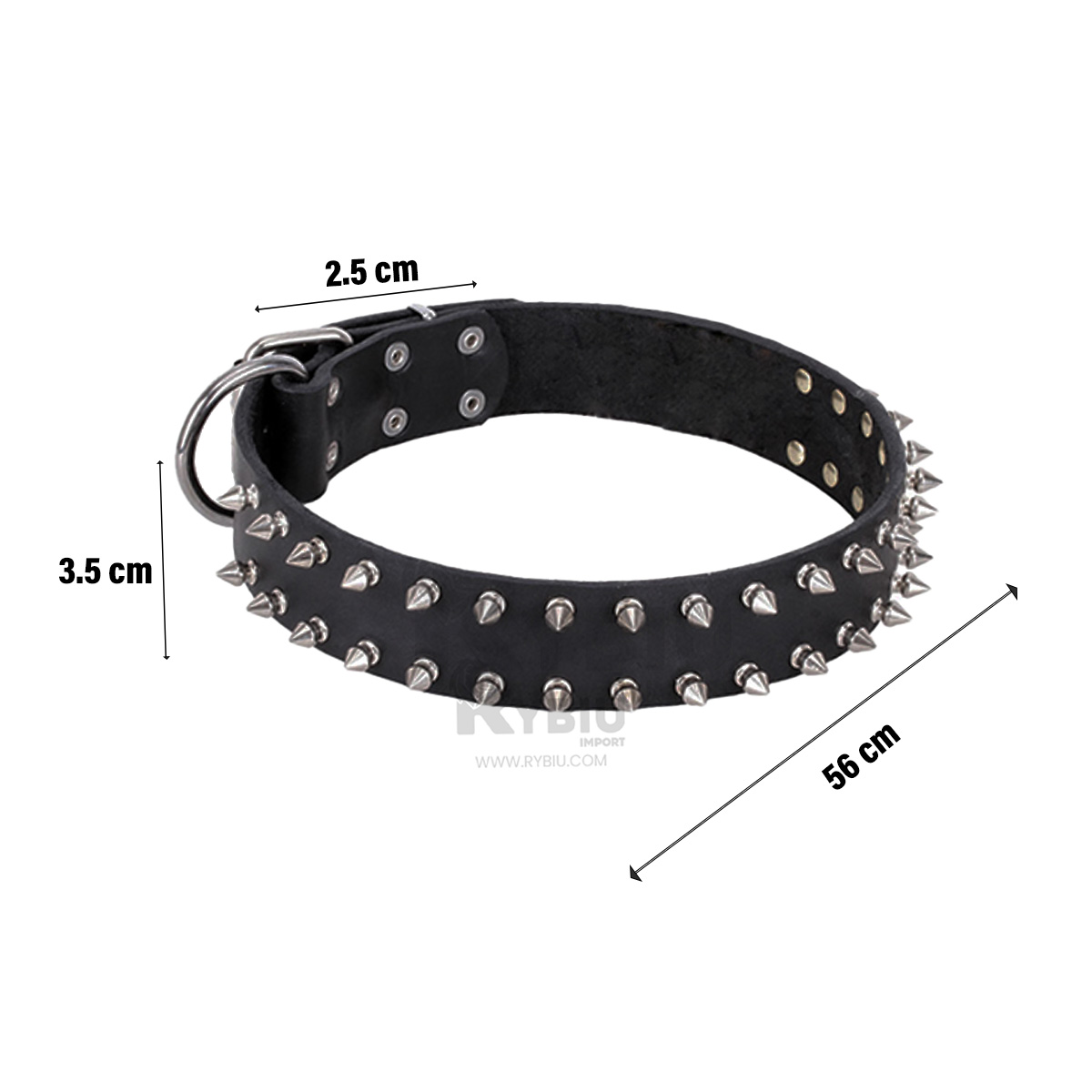 CADENA PERROS MA31059 RYBIU FACIL PET NEGRO TALLA XL + REGALO LIGAS PEINAR - 5