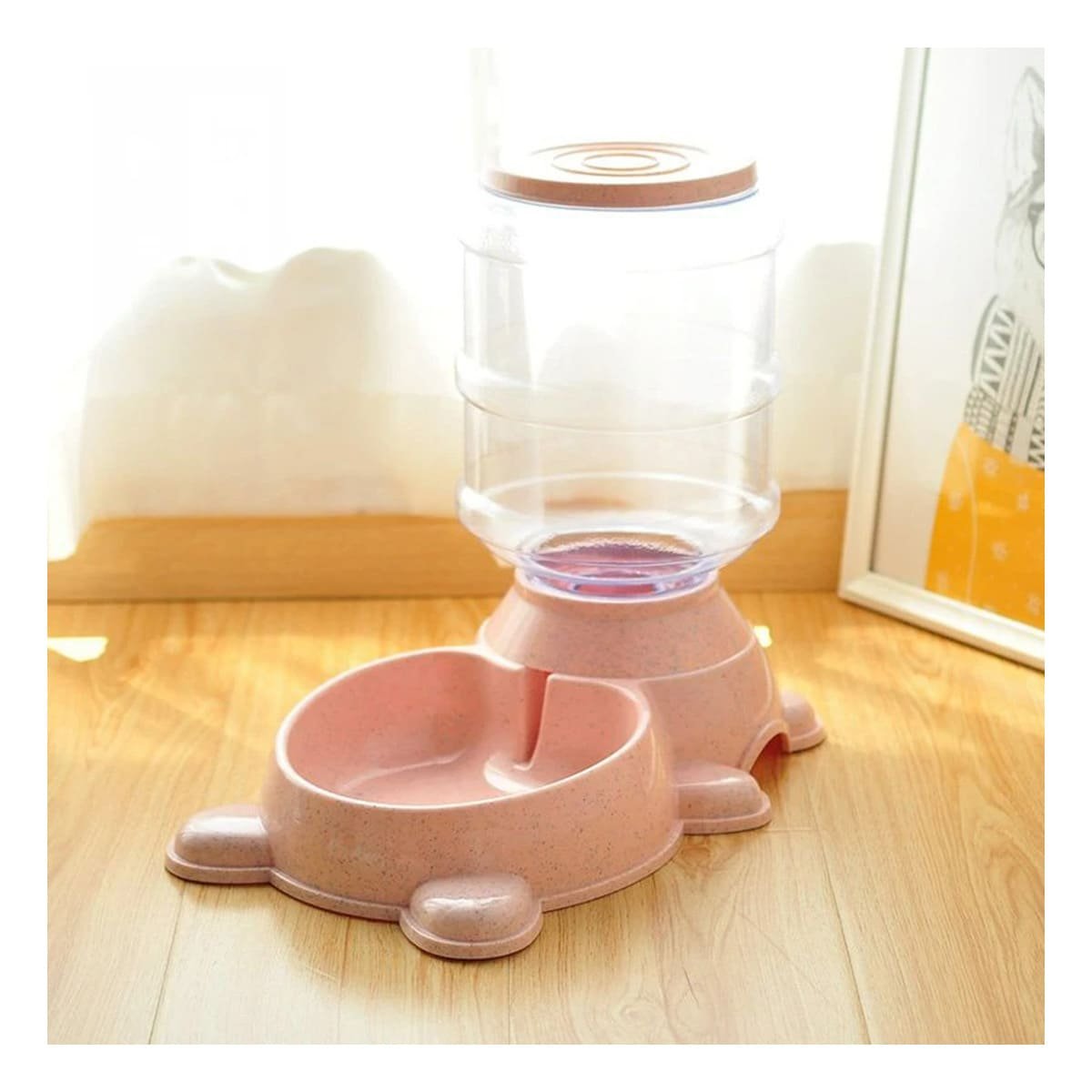 RECIPIENTE MULTIFUNCION CON BIDON ROSADO, FACIL DE USAR Y+POST IT - 2