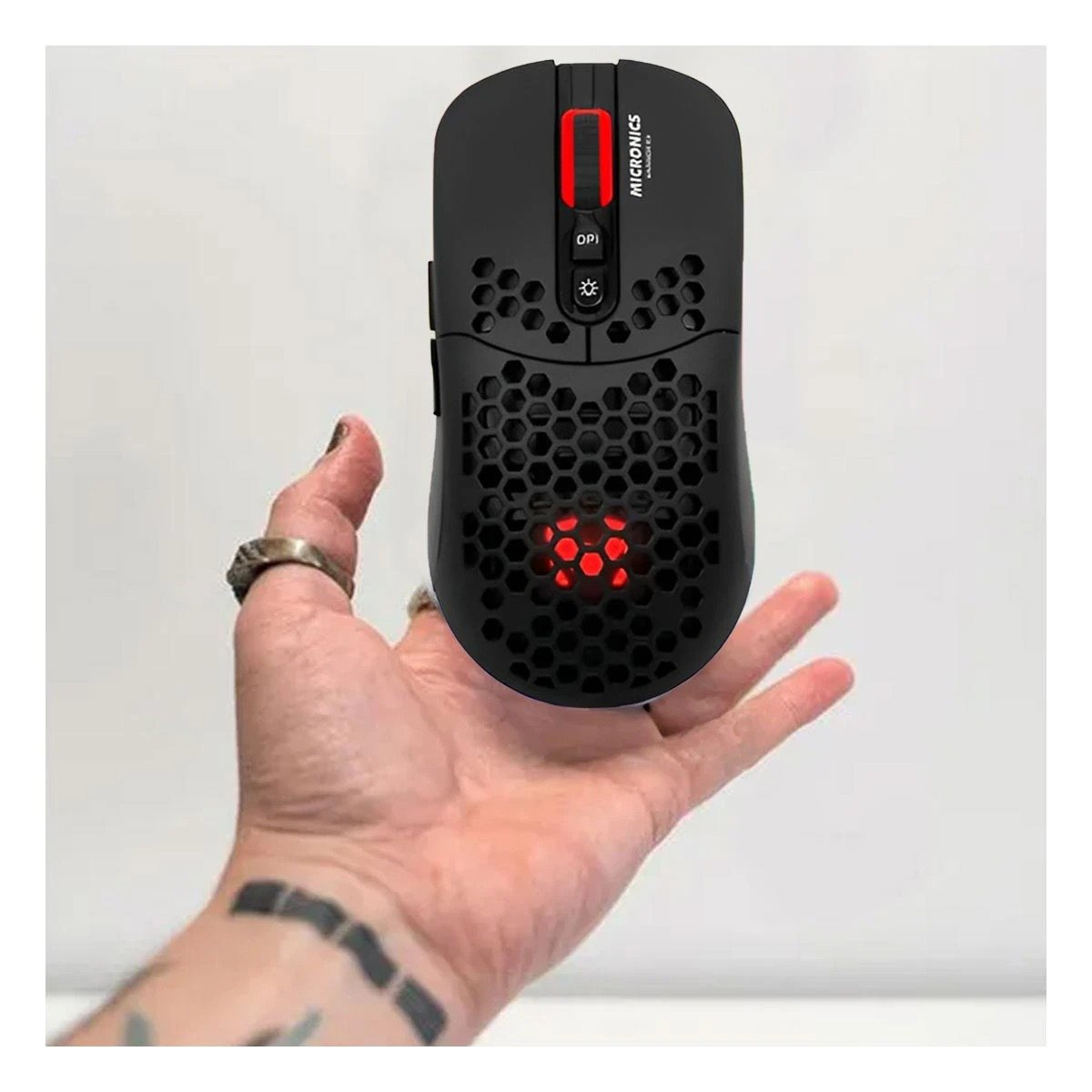 MOUSE GAMER INALÁMBRICO RYBIU GM828RX NEGRO CURSOR FUNCIONAL ORDENADOR + LIGAS REGALO - 2