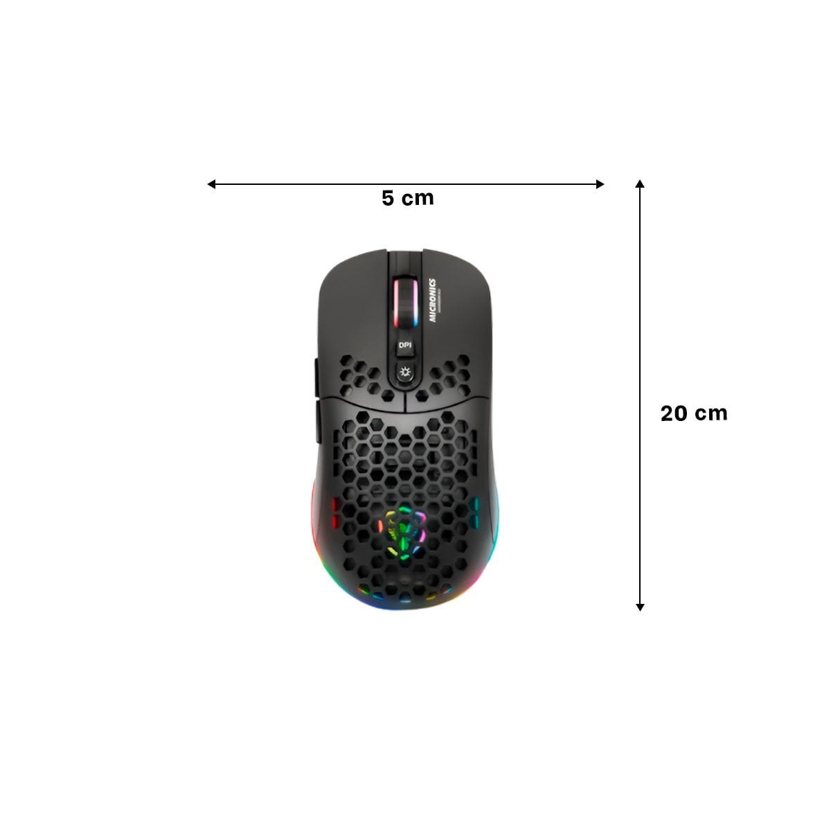 MOUSE GAMER INALÁMBRICO RYBIU GM828RX NEGRO CURSOR FUNCIONAL ORDENADOR + LIGAS REGALO - 4