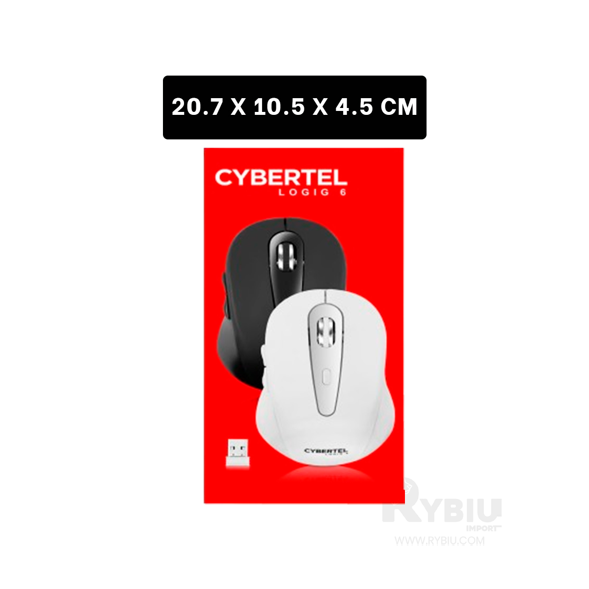 PUNTERO INALÁMBRICO RYBIU ELECTRÓNICO Y LIGERO M307 NEGRO + REGALO AGENDITA TE29200 - 5