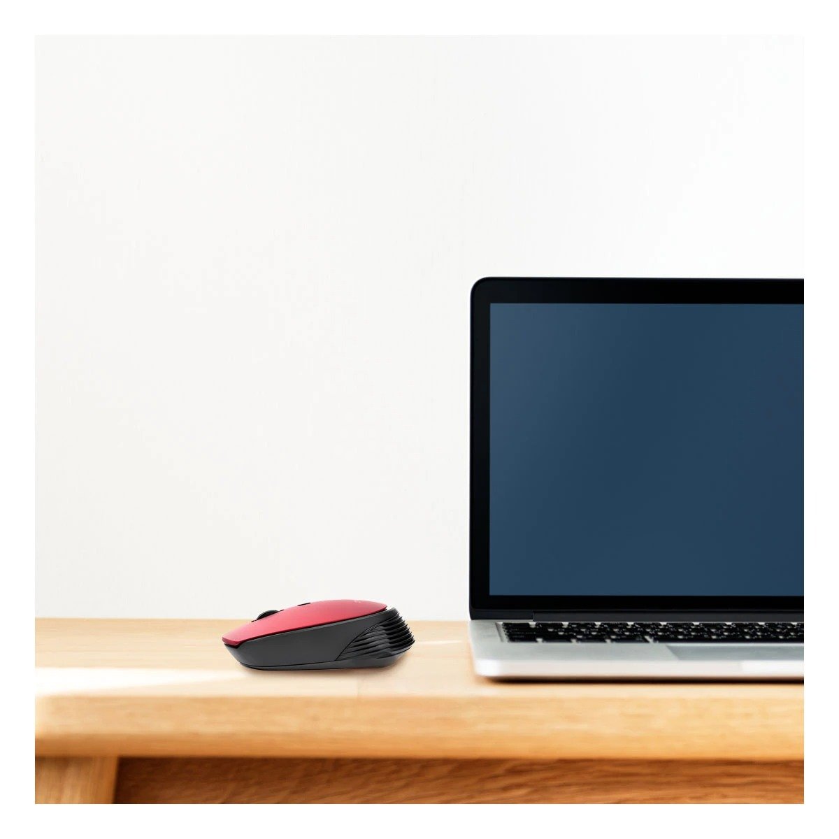MOUSE INALÁMBRICO RYBIU VERSÁTIL CON CONEXIÓN USB M312 ROJO + PAPEL REGALO - 1