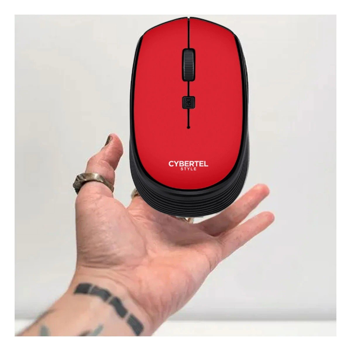 MOUSE INALÁMBRICO RYBIU VERSÁTIL CON CONEXIÓN USB M312 ROJO + PAPEL REGALO - 2