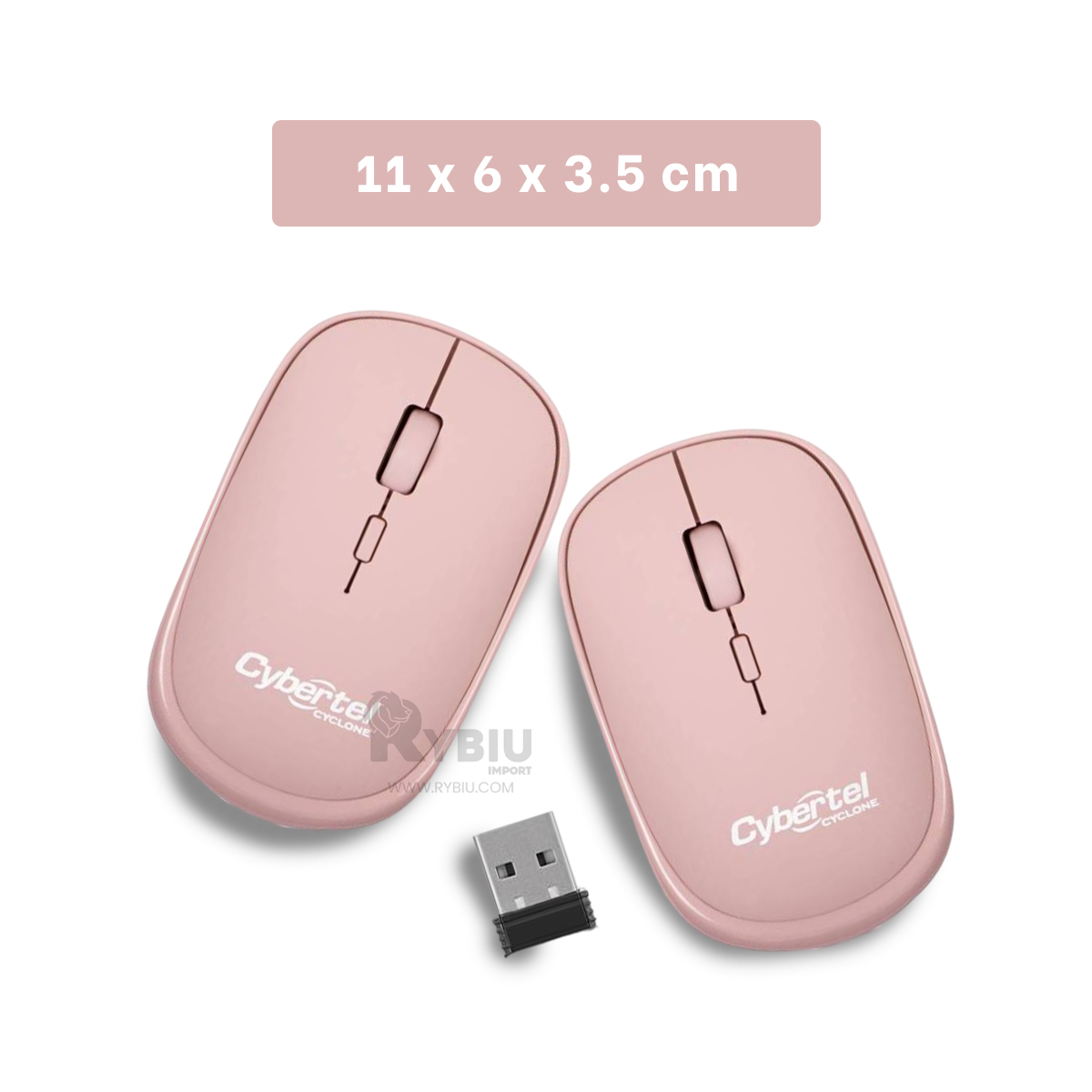 RATÓN INALÁMBRICO RYBIU PRECISO JUEGOS M500-3M ROSADO + GIFT MINIAGENDA - 5