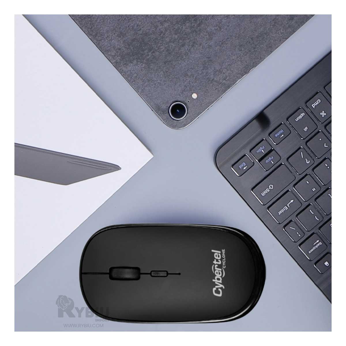 RATÓN INALÁMBRICO RYBIU PRECISO JUEGOS M500-3M NEGRO + GIFT MINIAGENDA - 3