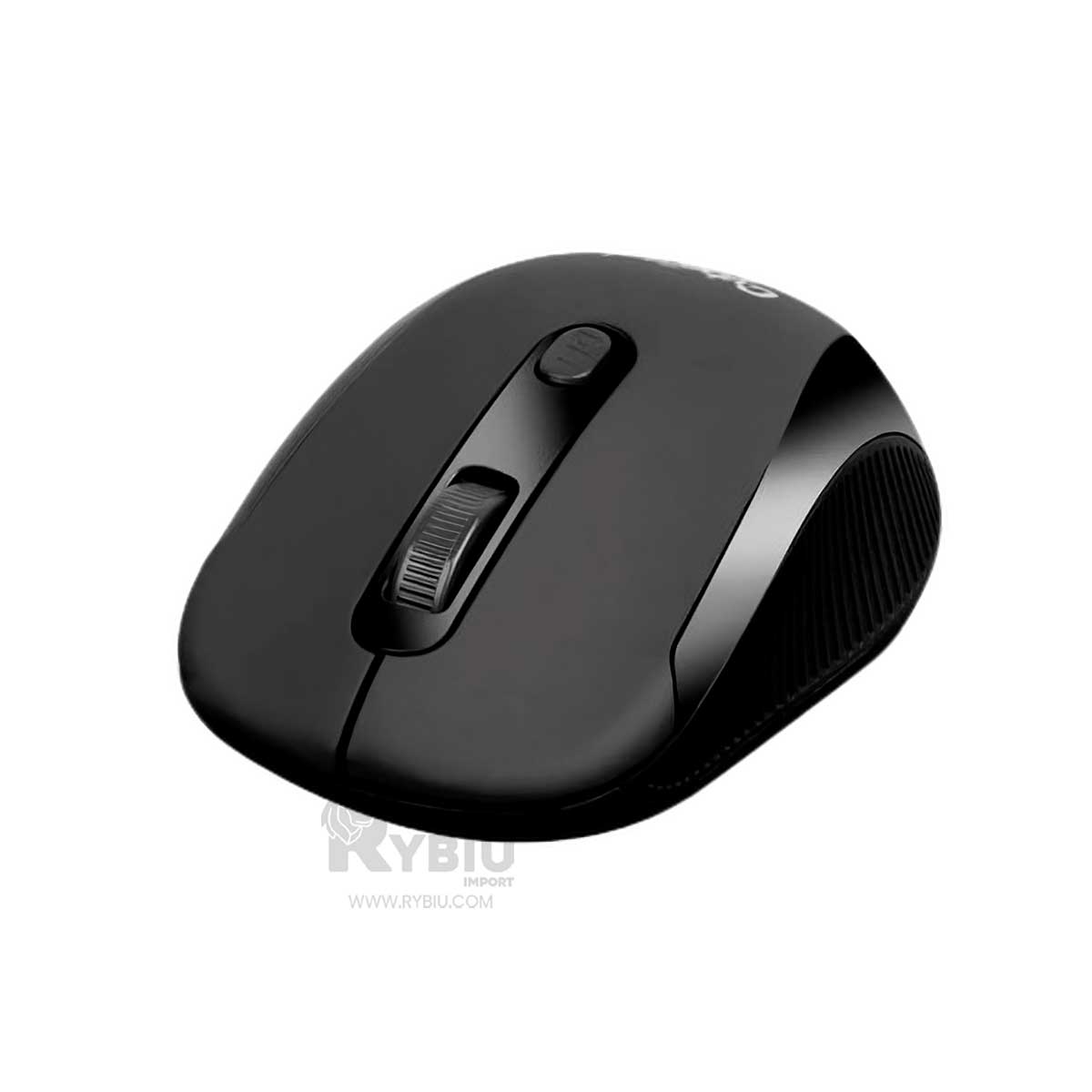 CURSOR INALÁMBRICO RYBIU CYB M207 EN COLOR NEGRO + BANDERITAS ADHESIVAS - 2