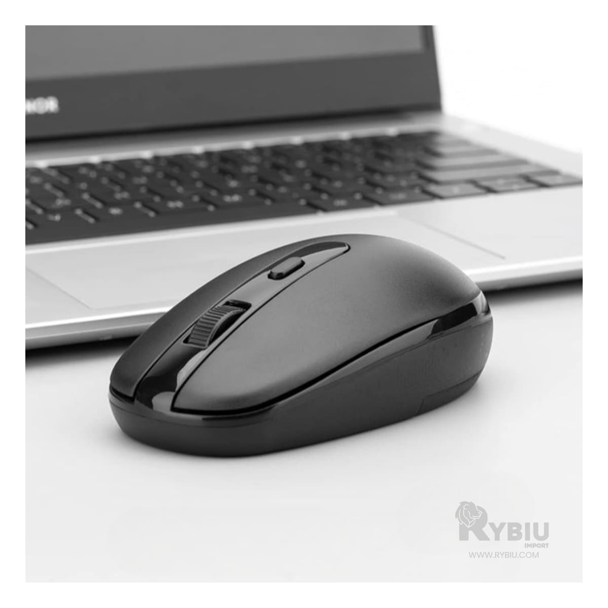 PUNTERO INALÁMBRICO RYBIU SENSIBLE PC M207 NEGRO + GIFT MINIAGENDA - 1