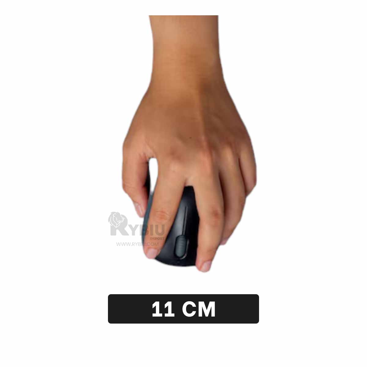 RATÓN INALÁMBRICO RYBIU PRÁCTICO VIAJES M302W NEGRO + REGALO STICKERS - 5