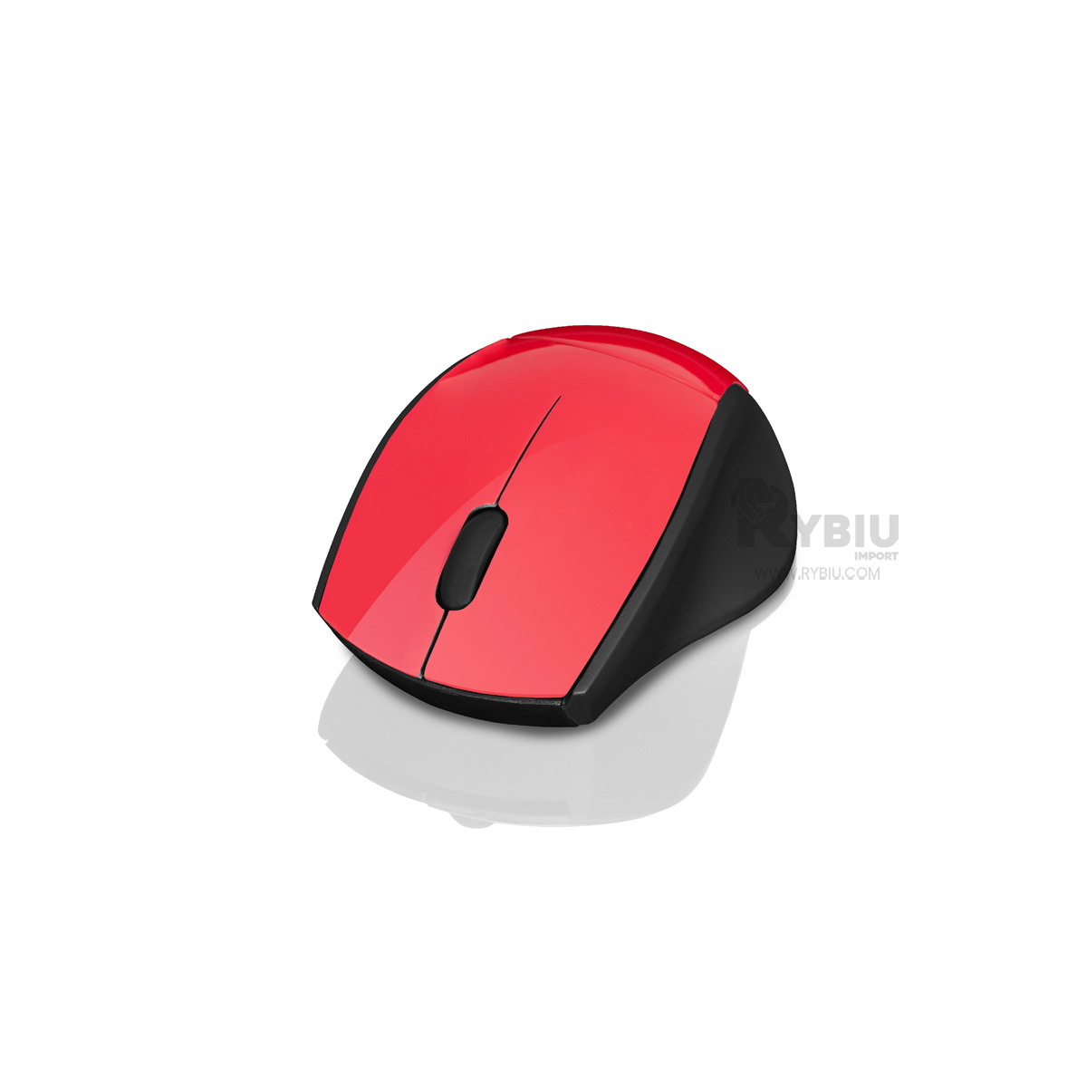 MOUSE INALÁMBRICO RYBIU EFICIENTE SETUP M312 ROJO + PAPEL REGALO - 1