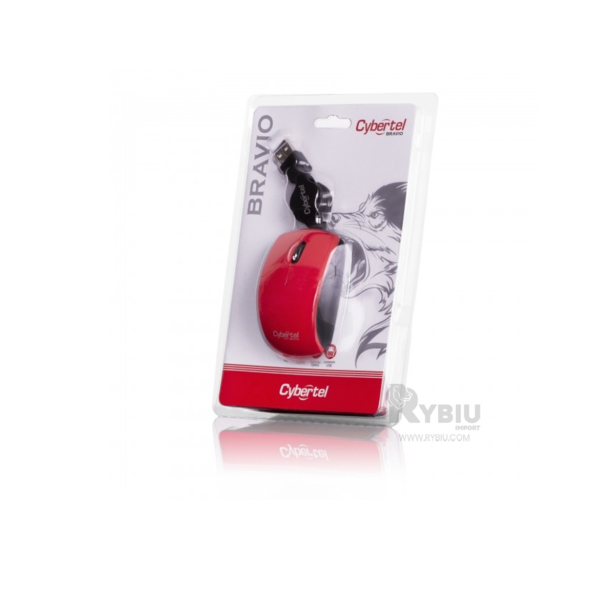 RATÓN INALÁMBRICO RYBIU PRECISO JUEGOS M312 ROJO + GIFT MINIAGENDA - 2