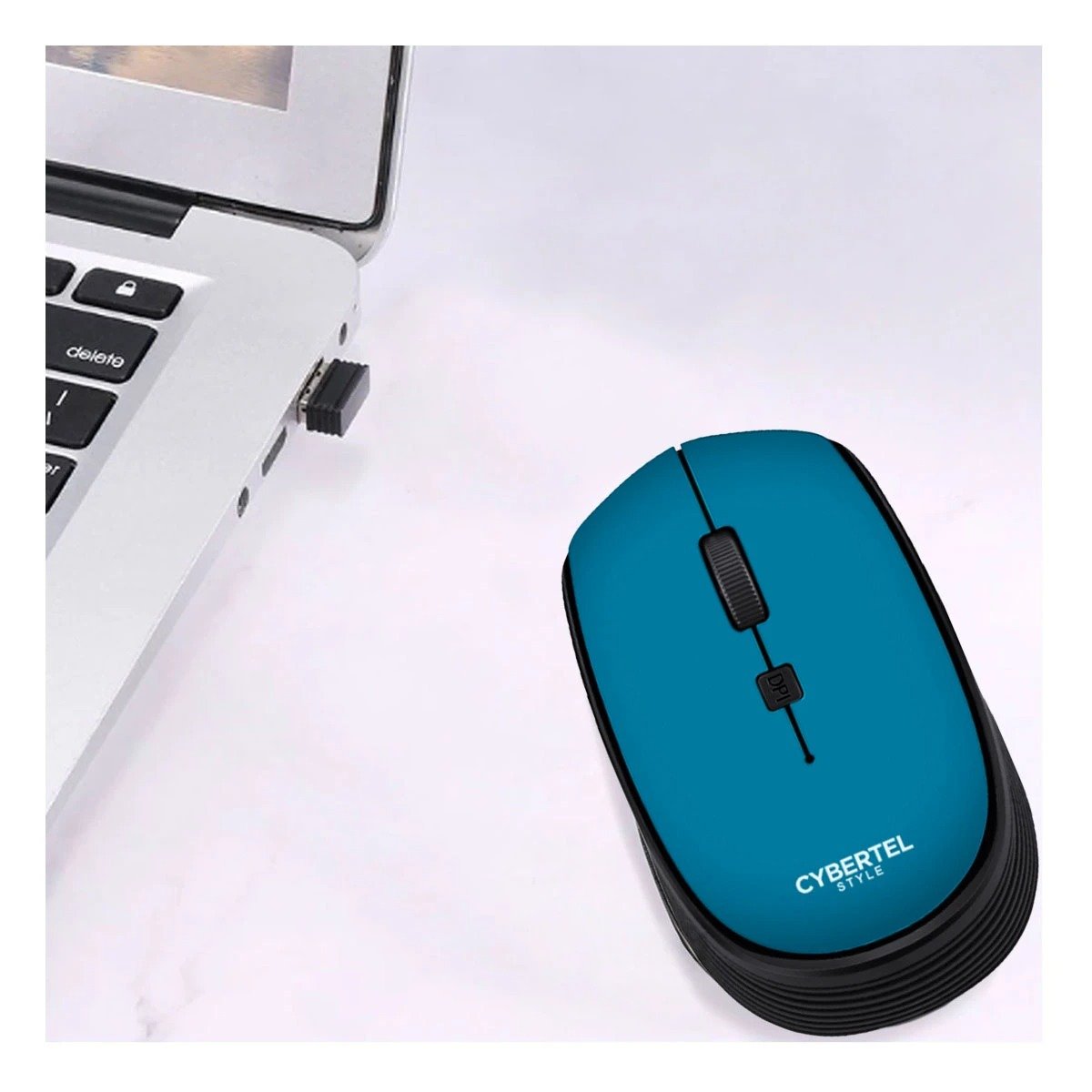 MOUSE INALÁMBRICO RYBIU VERSÁTIL CON CONEXIÓN USB M312 AZUL + PAPEL REGALO - 1