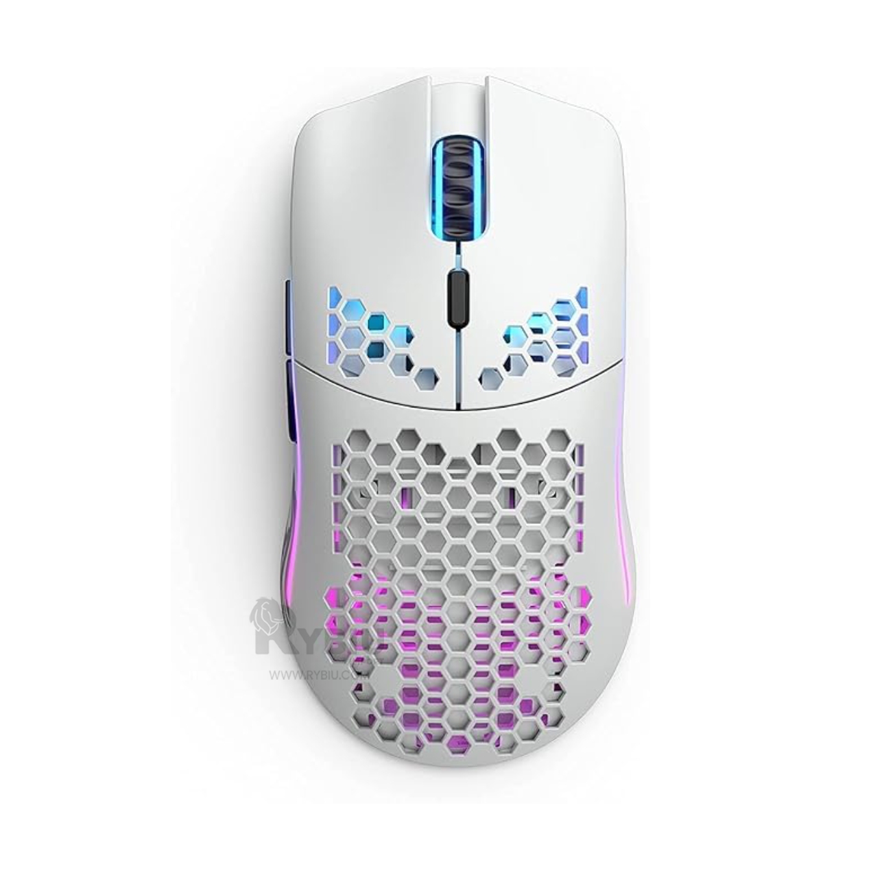 MOUSE GAMER INALÁMBRICO RYBIU GM828RX BLANCO RATON LIGERO MAXIMA COMODIDAD + GIFT MINIAGENDA - 2