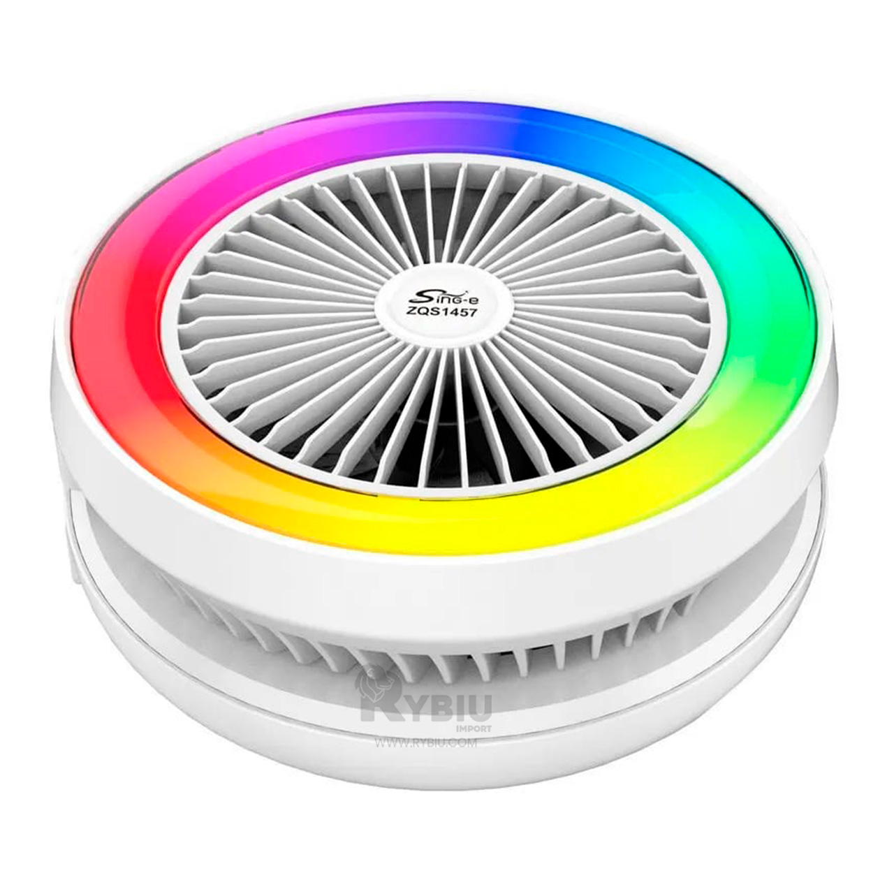 PARLANTE VENTILADOR PORTATIL RYBIU TE29439 ALTAVOZ REFRESCANTE SONIDO BLANCO + GIFT MINIAGENDA - 2