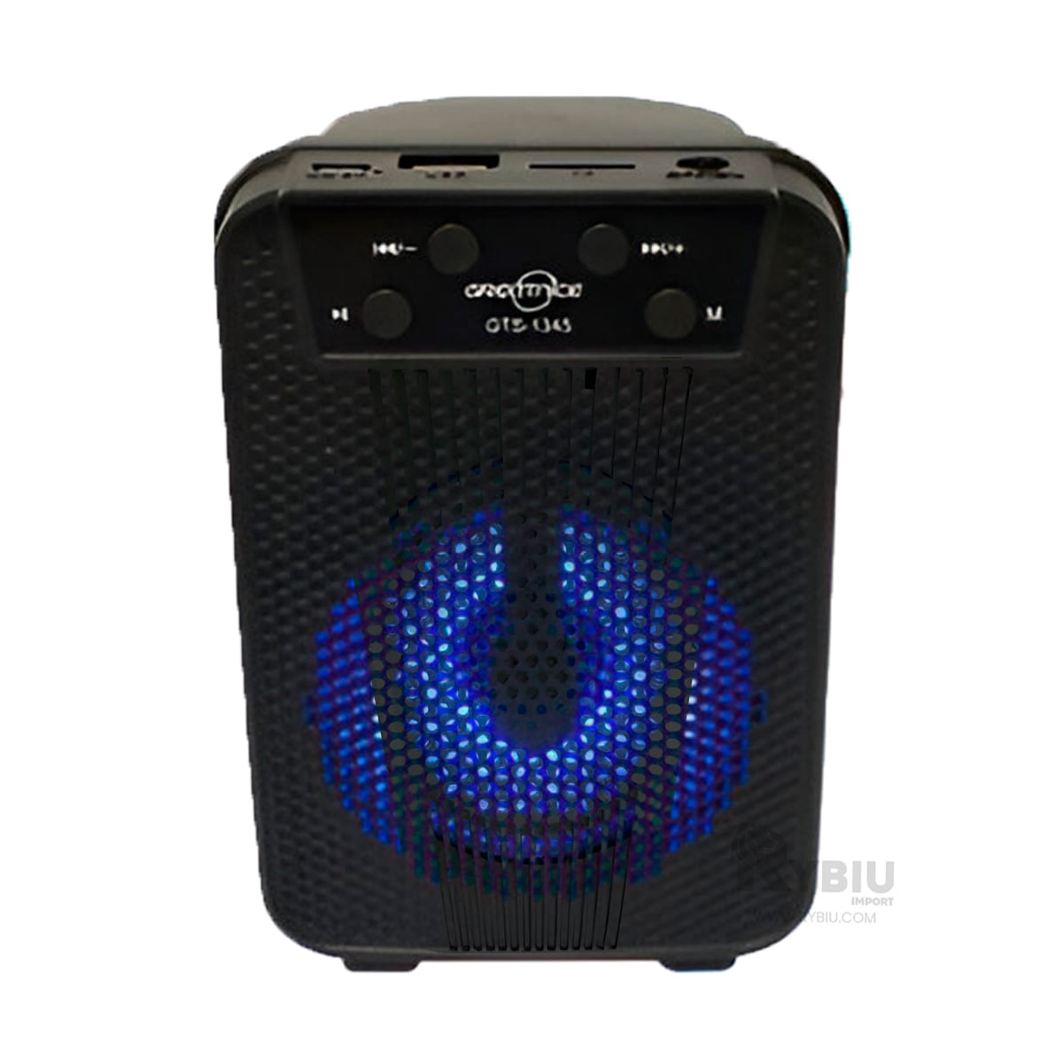 PARLANTE RYBIU GTS-1803 POTENCIA VARIADA COLOR NEGRO + PAPEL REGALO - 2