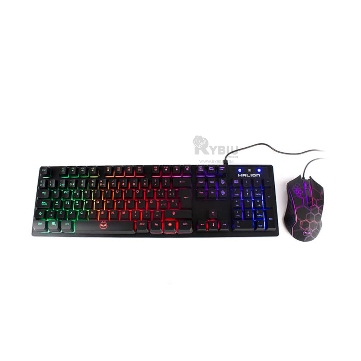 TECLADO RYBIU ERGONÓMICO PC HA855C + ENVOLTORIO REGALO HA-855C SET - 2