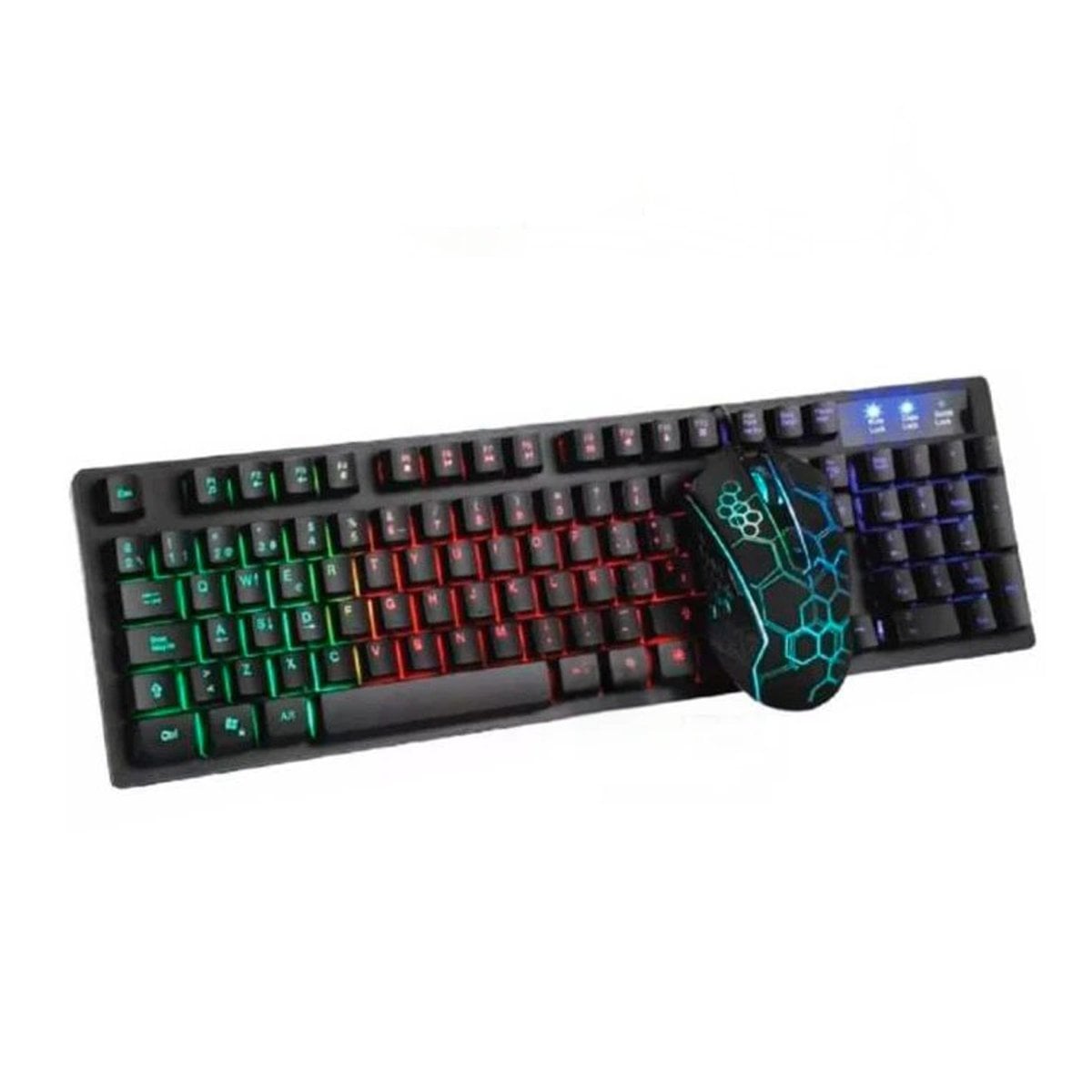 TECLADO RYBIU CON CONEXIÓN BLUETOOTH COLOR HA855C + REGALO STICKERS HA-855C KIT - 3