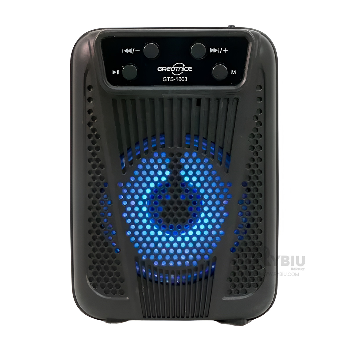 PARLANTE RYBIU GTS-1803 ALTAVOZ FUNCIONAL ENTRADA USB NEGRO + REGALO STICKERS - 2